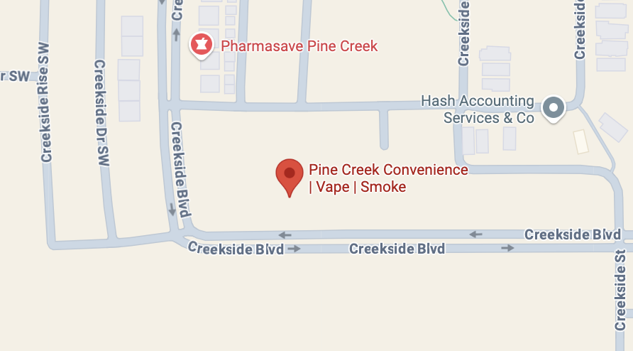 Map for Pine Creek Bitcoin ATM